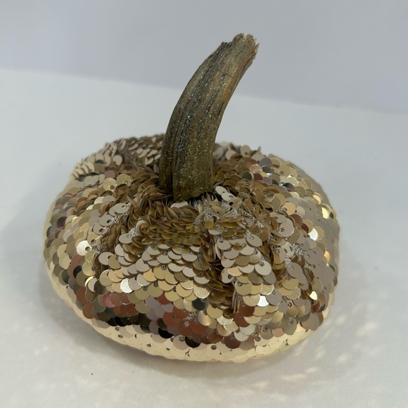 “Festive” Sequin Pumpkin Home Decor - Picture 4 of 5